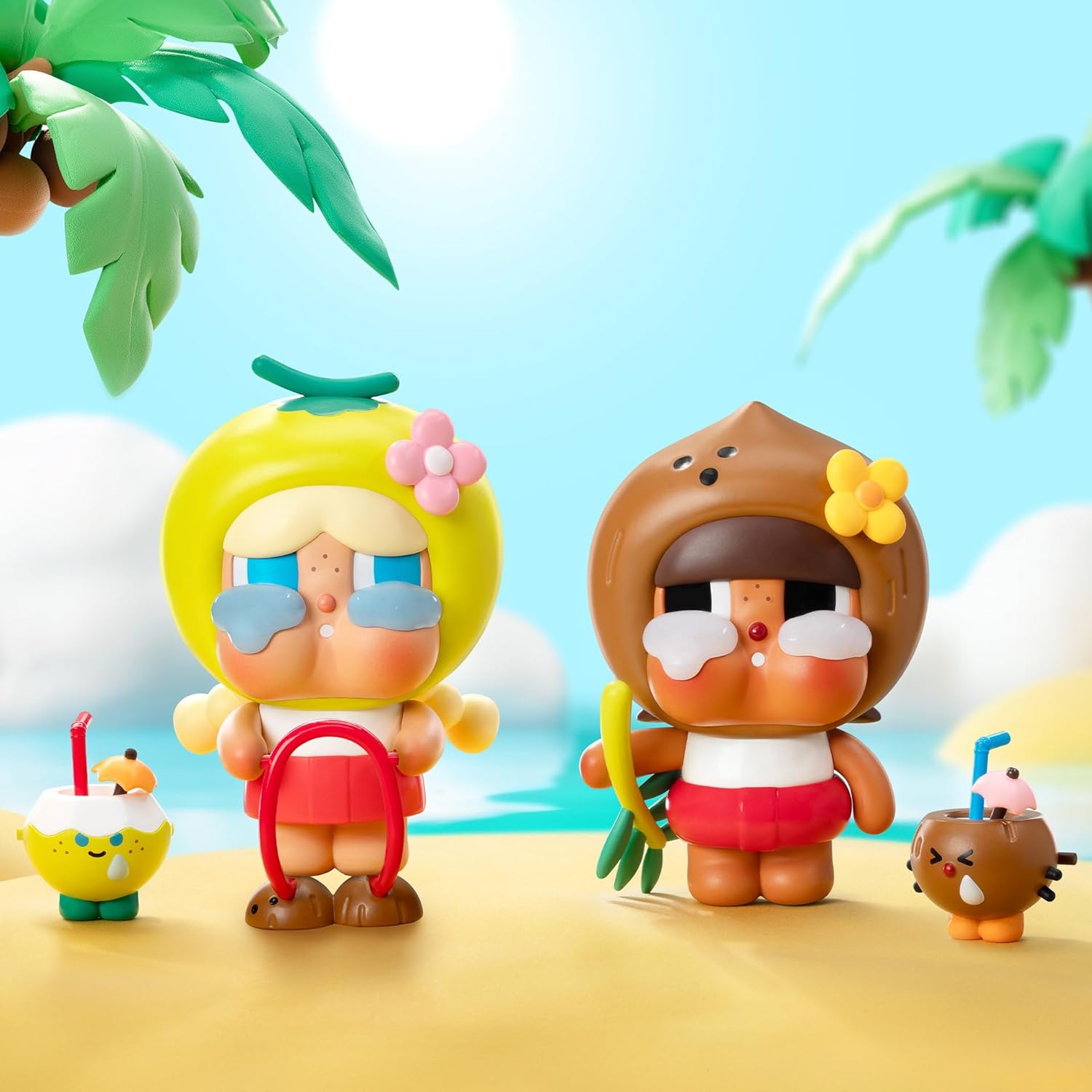 Crybaby Coconut Figure-Brown Toys for Modern Home Decor Collectible Toy Set