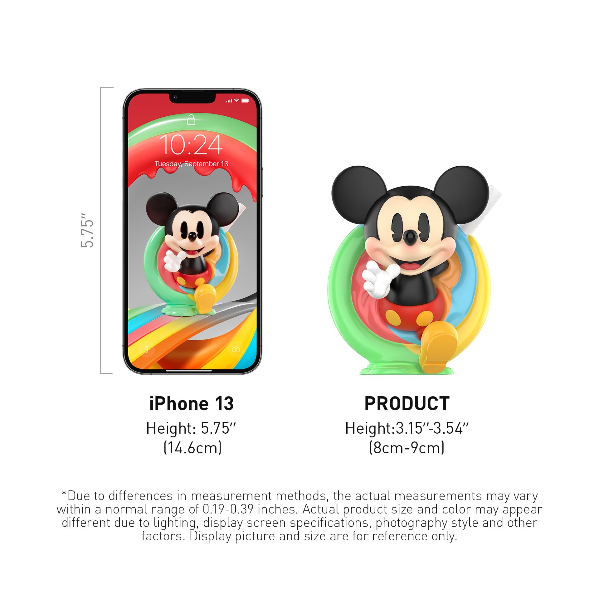 POP MART Disney Mickey Childhood of Boundless Imagination Blind Box Figures, 12 PCs Disney Mickey Random Design Action Figures Collectible Toys Home Decorations, Whole Set