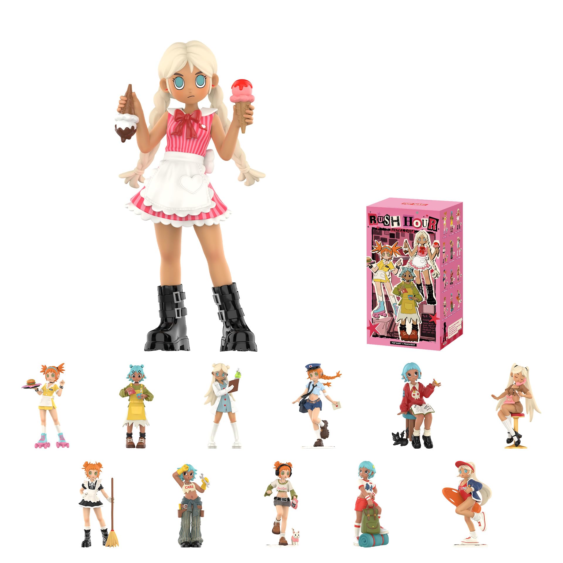Peach Riot Rush Hour Series Blind Box Action Figures