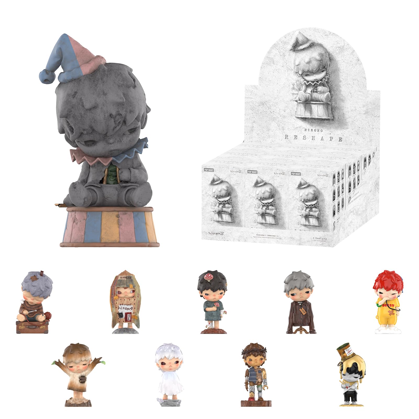 HIRONO Reshape Series Blind Box  Design Action Figures Collectible Toys Home Decorations Holiday Birthday Gifts for Girls and Boys