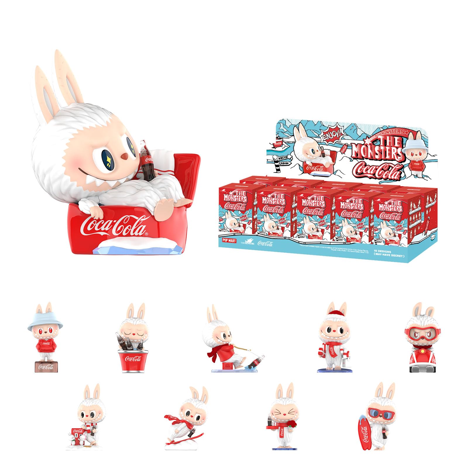 The Monsters Coca-Cola Series Action Figures Collectible Toys Home Decorations