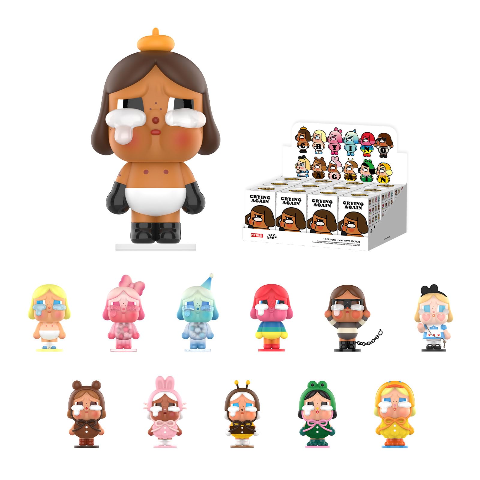 Crybaby Crying Again Blind Box Design Action Figures Collectible Toys Home Decorations Holiday Birthday Gifts