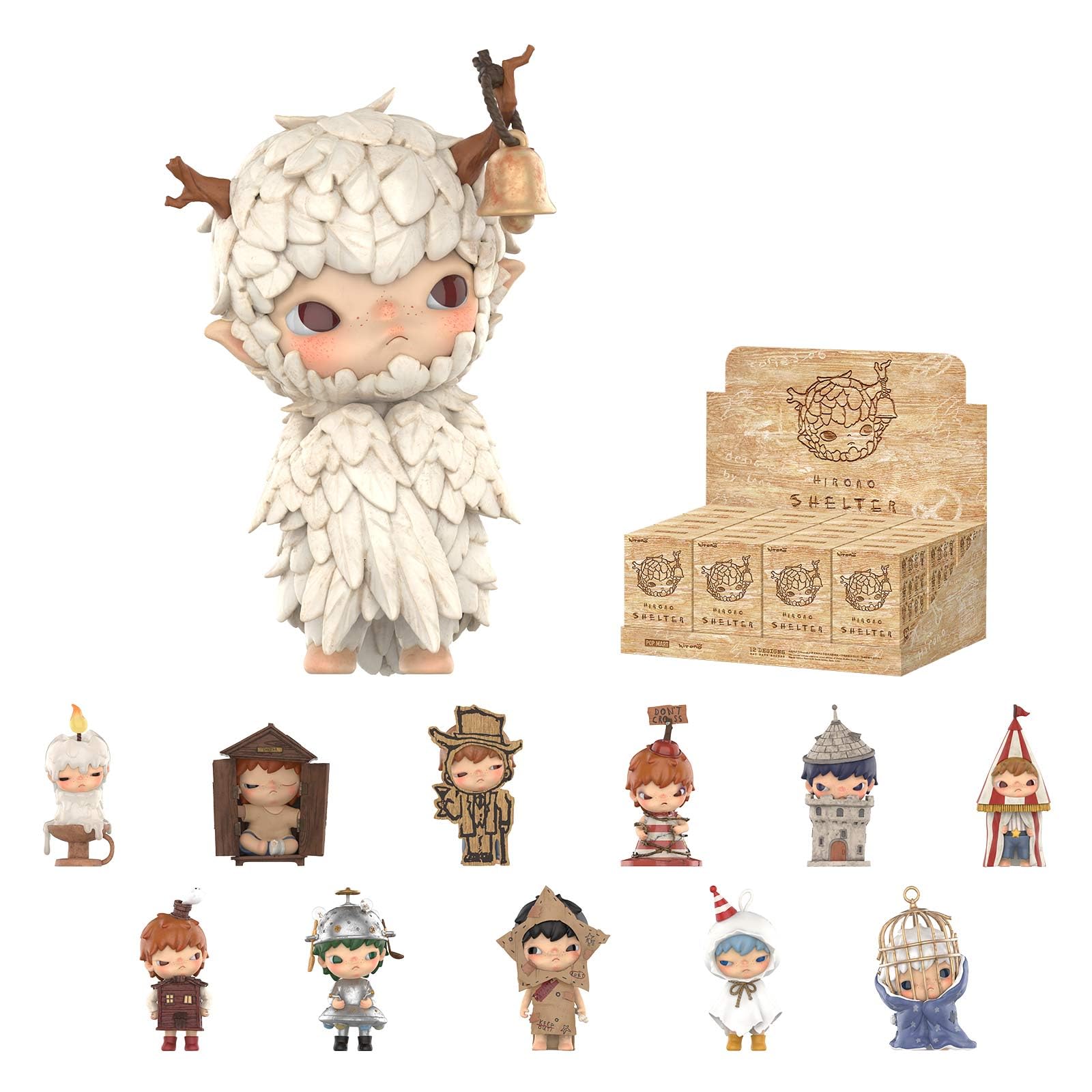 Hirono Shelter Series Blind Box Design Action Figures Collectible Toys Home Decorations Holiday Birthday Gifts for Boys and Girls