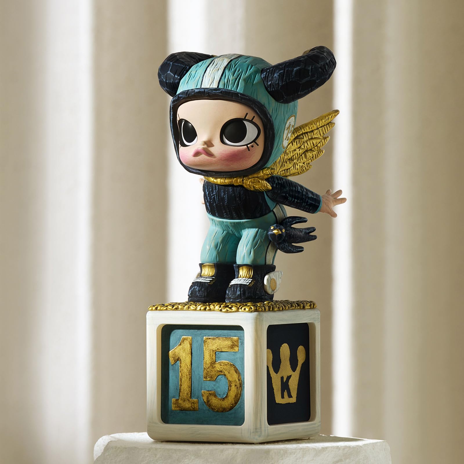 POP MART Molly Anniversary Statues Classical Retro 2 Series Figures, Molly Blind Box Figures, Random Design Action Figures Collectible Toys Home Decorations, Holiday Birthday Gifts, Single Box