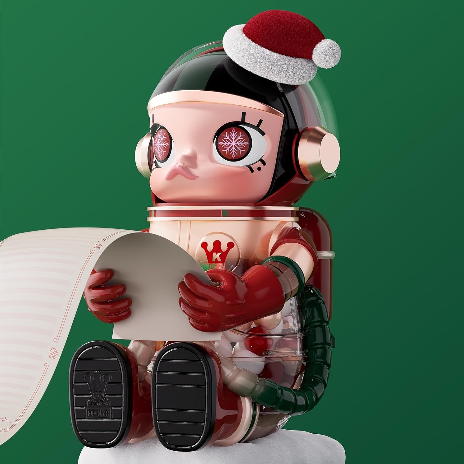 POP MART MEGA Space Molly 400% Christmas 2024, 11.61 Inch Height, Toys for Modern Home Décor, Collectible Art Toy