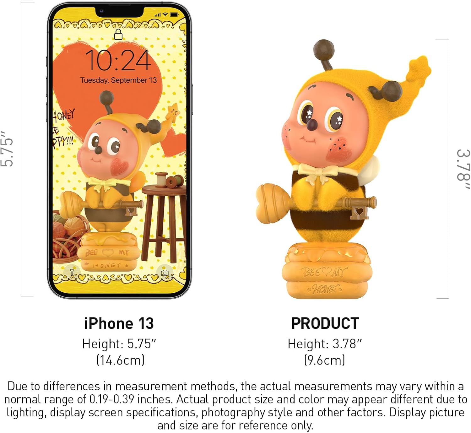 POP MART TwinkleTwinkle Bee Your Honey Figurine, 3.78 inches Height, Toys for Modern Home Decor, Collectible Toy Set for Desk Accessories