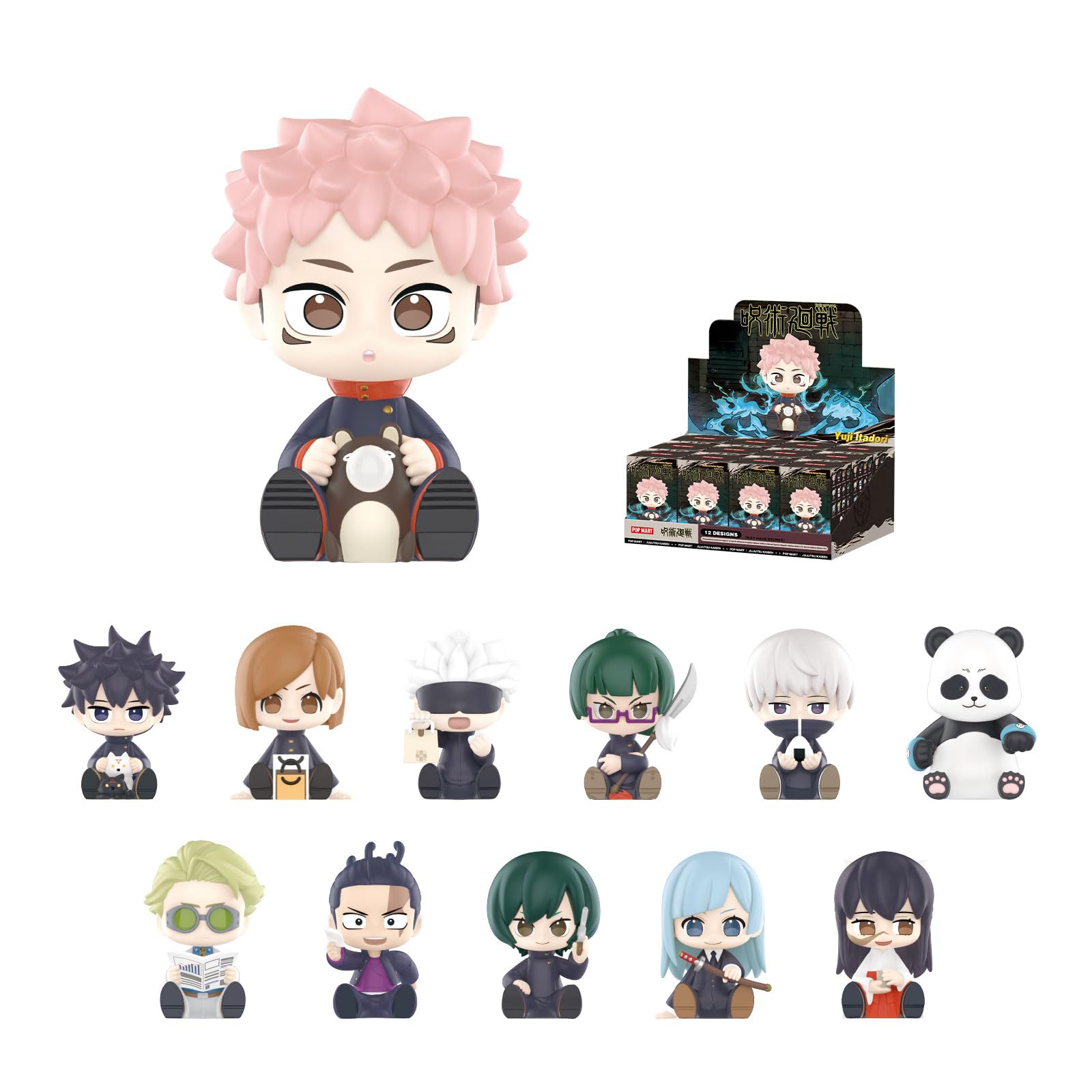 POP MART Jujutsu Kaisen Uniform Series Figures, 12PCs Blind Box Figures, Random Design Action Figures Collectible Toys Home Decorations, Holiday Birthday Gifts, Whole Set
