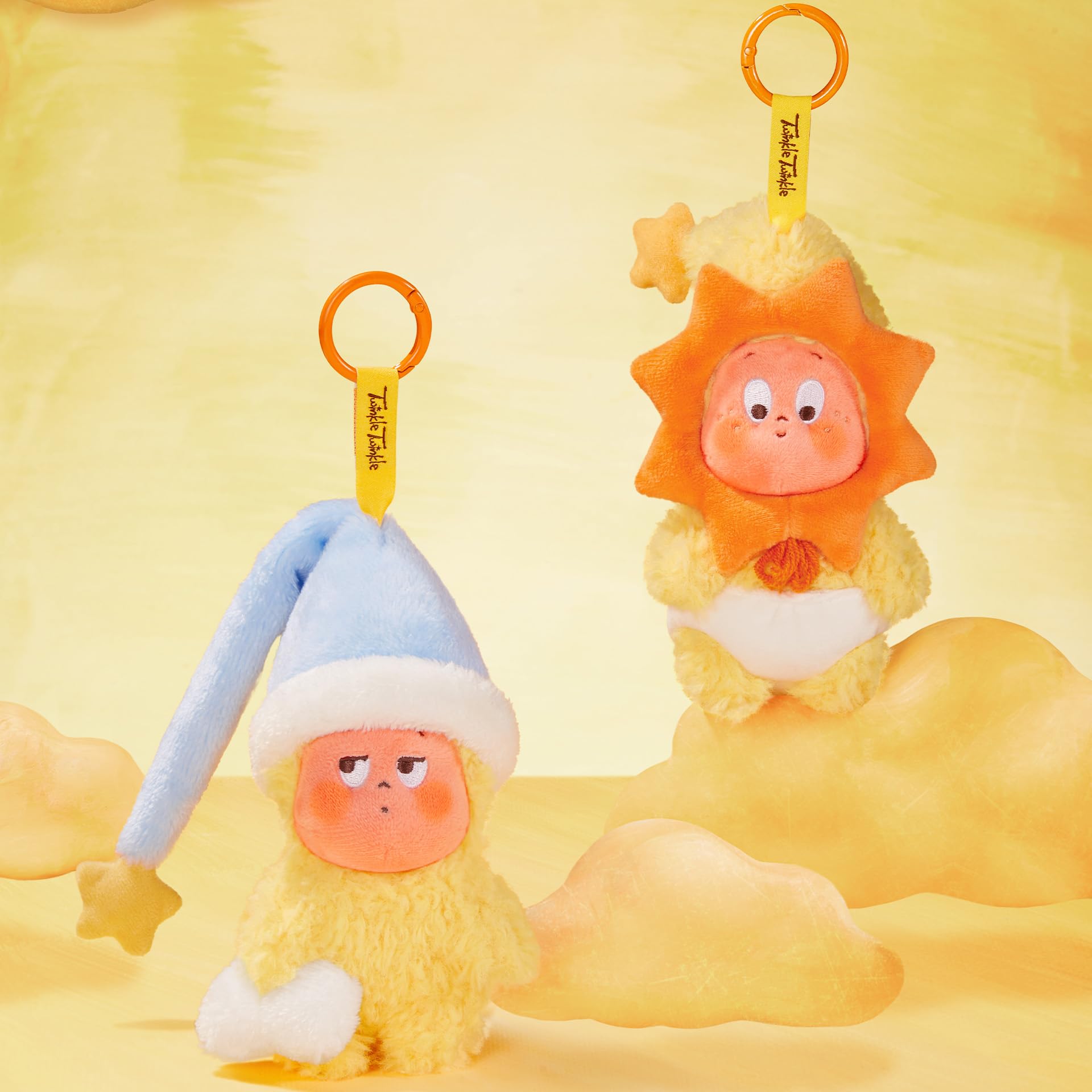 POP MART We are Twinkle Twinkle Series-Plush Pendant Blind Box, Twinkle Twinkle Blind Box Figures, Random Design Action Figures Collectible Toys Home Decorations, Single Box