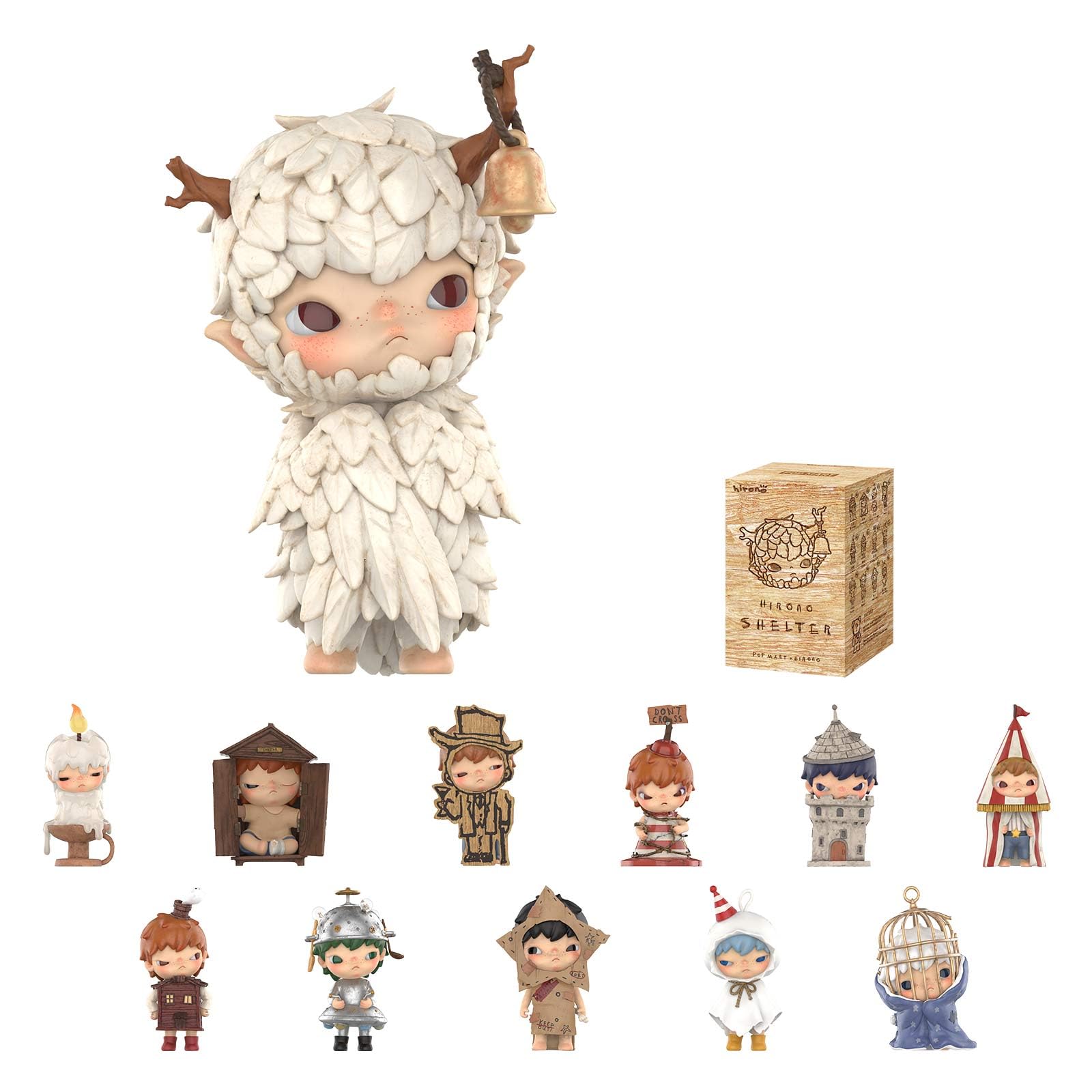 Hirono Shelter Series Blind Box Design Action Figures Collectible Toys Home Decorations Holiday Birthday Gifts for Boys and Girls