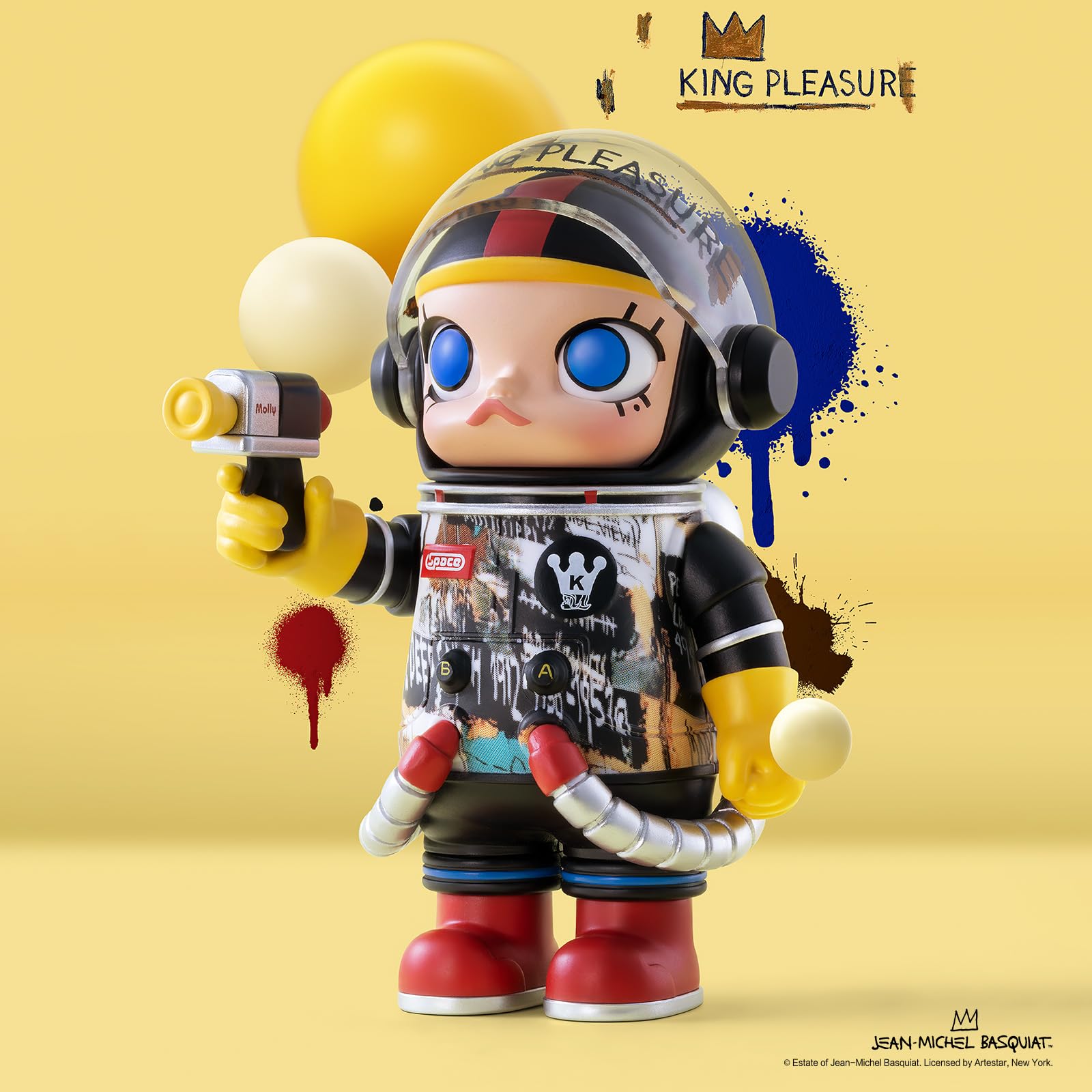POP MART MEGA Space Molly 100% 2-B Blind Box Figures, Random Design Box Toys for Modern Home Decor, Collectible Toy Set for Desk Accessories, 1PC