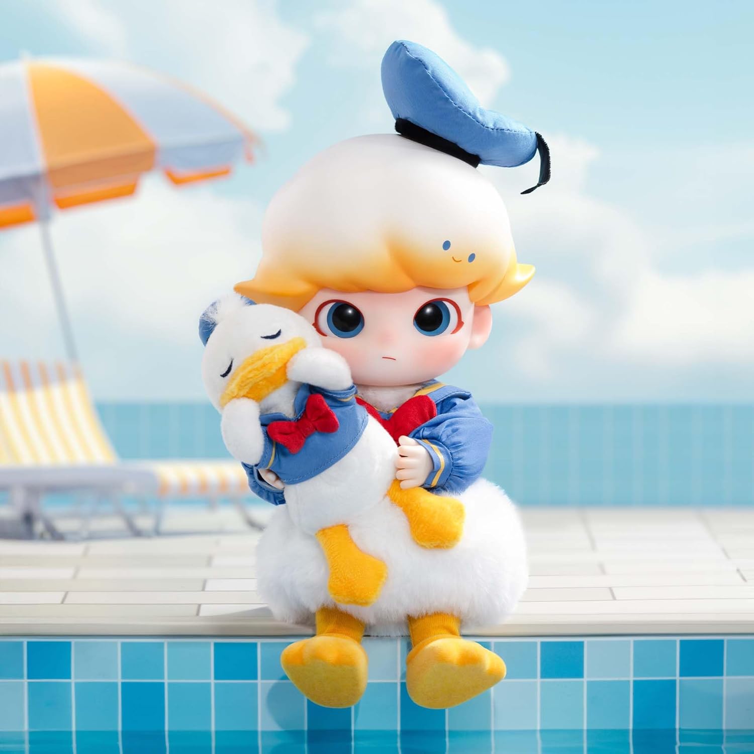 POP MART DIMOO Donald Duck 1/8 Action Figure, 5.85 inches Height, Toys for Modern Home Decor, Collectible Toy Set for Desk Accessories, 1PC