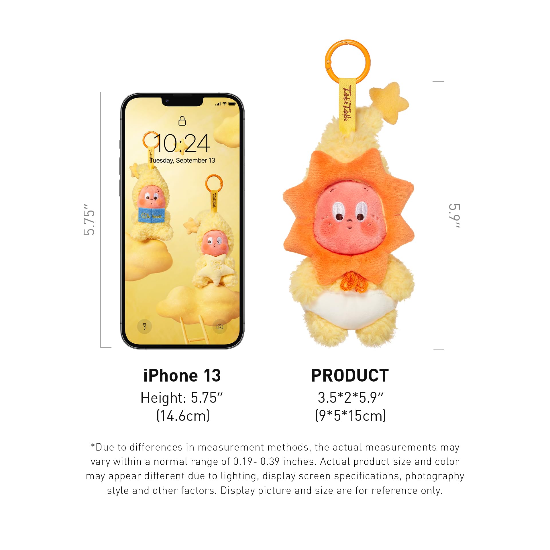 POP MART We are Twinkle Twinkle Series-Plush Pendant Blind Box, Twinkle Twinkle Blind Box Figures, Random Design Action Figures Collectible Toys Home Decorations, Single Box