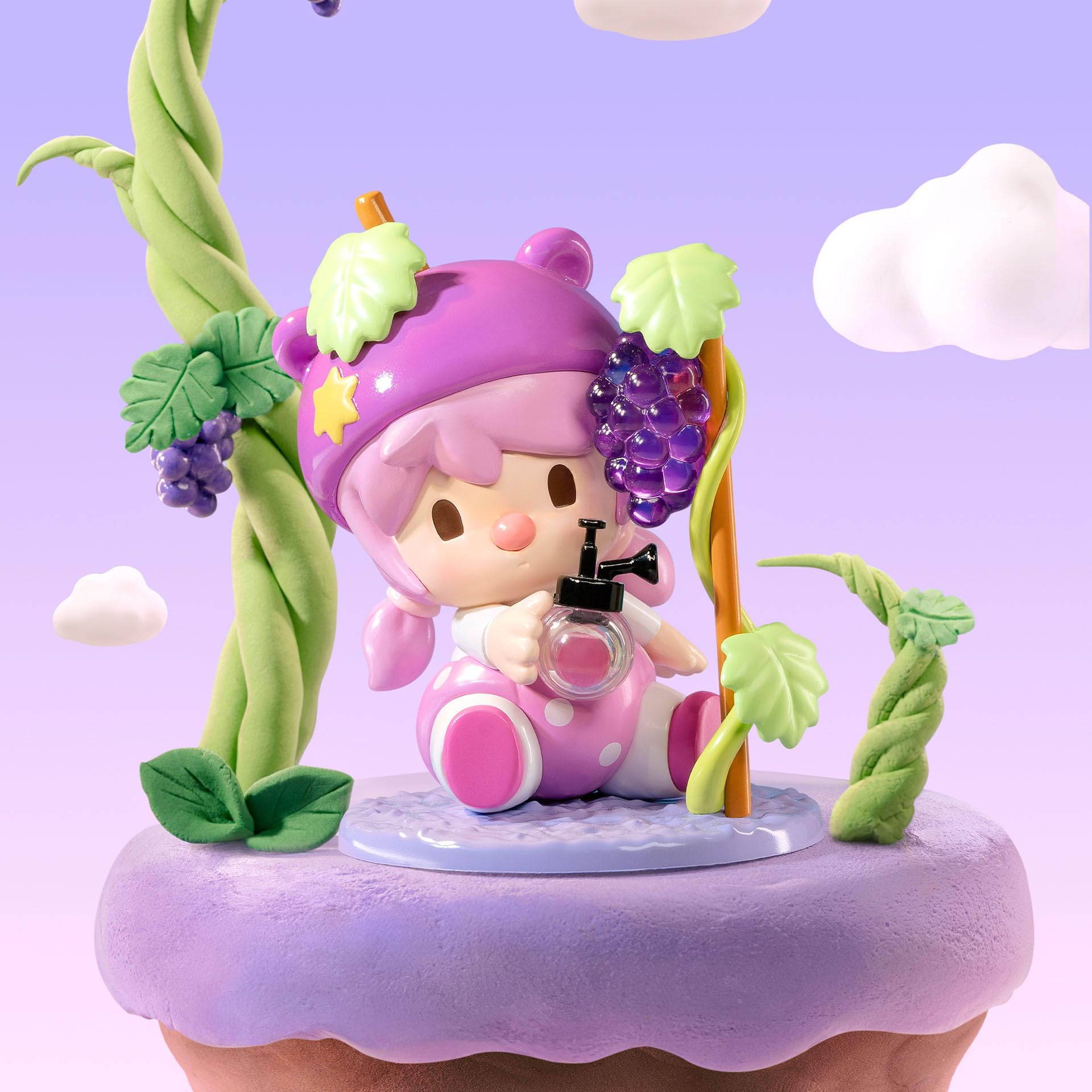 POP MART Sweet Bean Fruit World Adventure Series Figures, 12PCs Random Design Action Figures Collectible Toys Home Decorations, Holiday Birthday Gifts, Whole Set