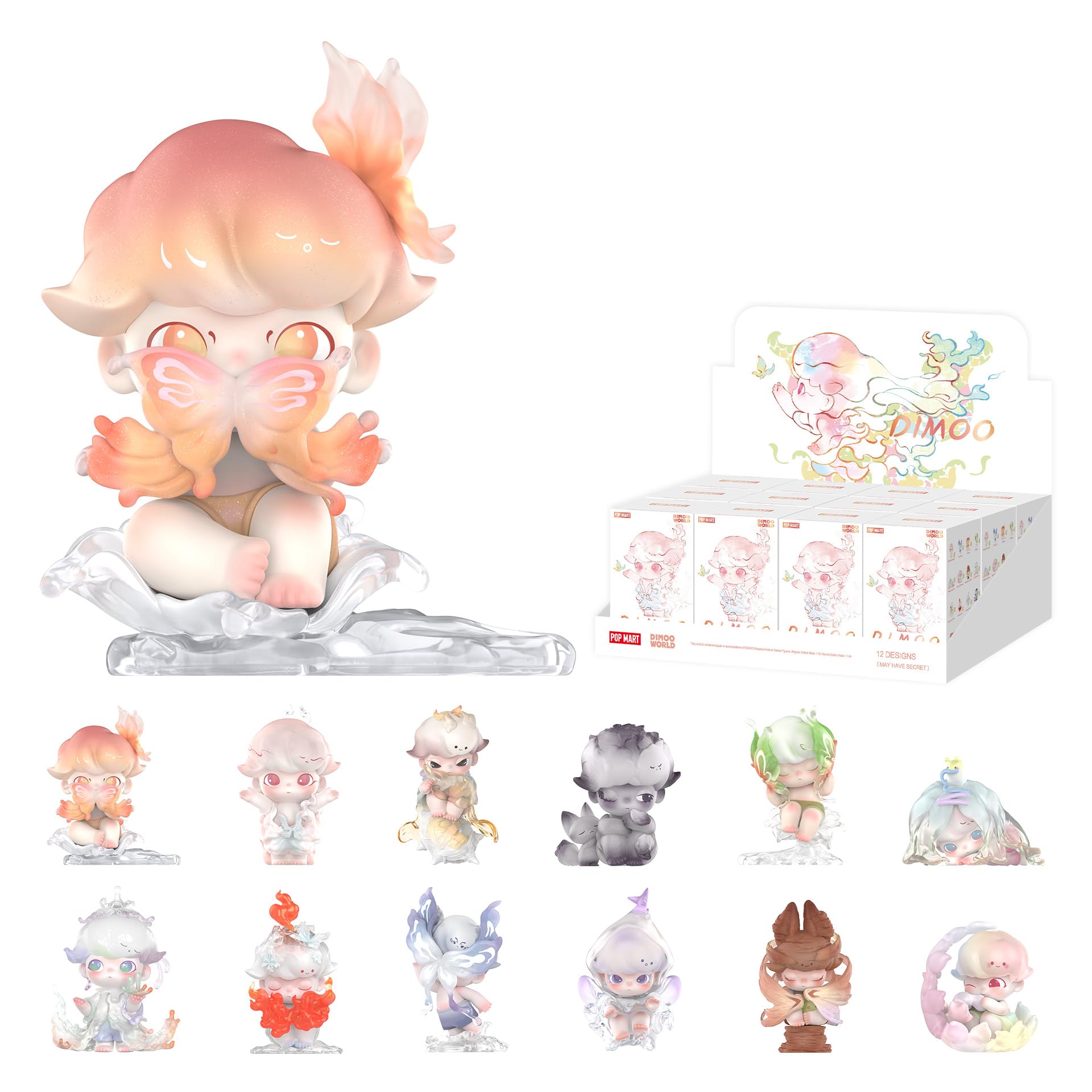 DIMOO Shapes in Nature Series Blind Box Action Figures Collectible Toys Home Decorations Holiday Birthday Gifts for Girls and Boys