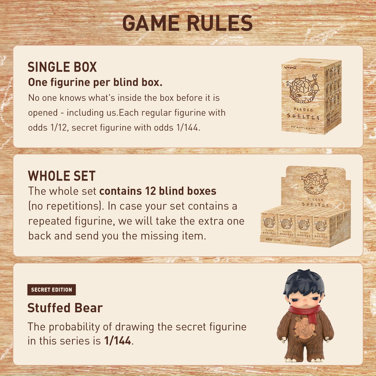 Hirono Shelter Series Blind Box Design Action Figures Collectible Toys Home Decorations Holiday Birthday Gifts for Boys and Girls
