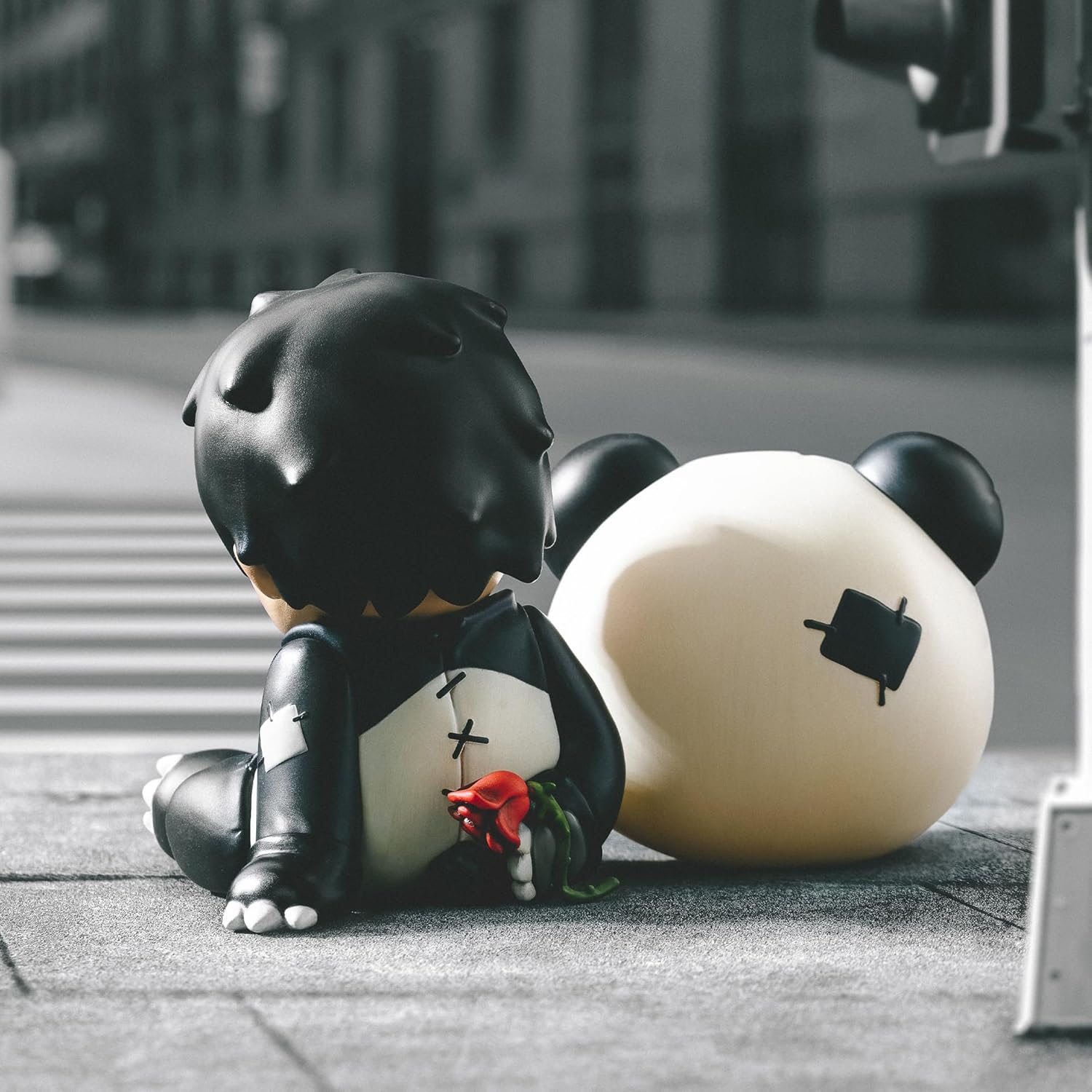 Hirono Doll Panda Figure Toys for Modern Home Decor  Collectible Toy Set for Desk Accessories
