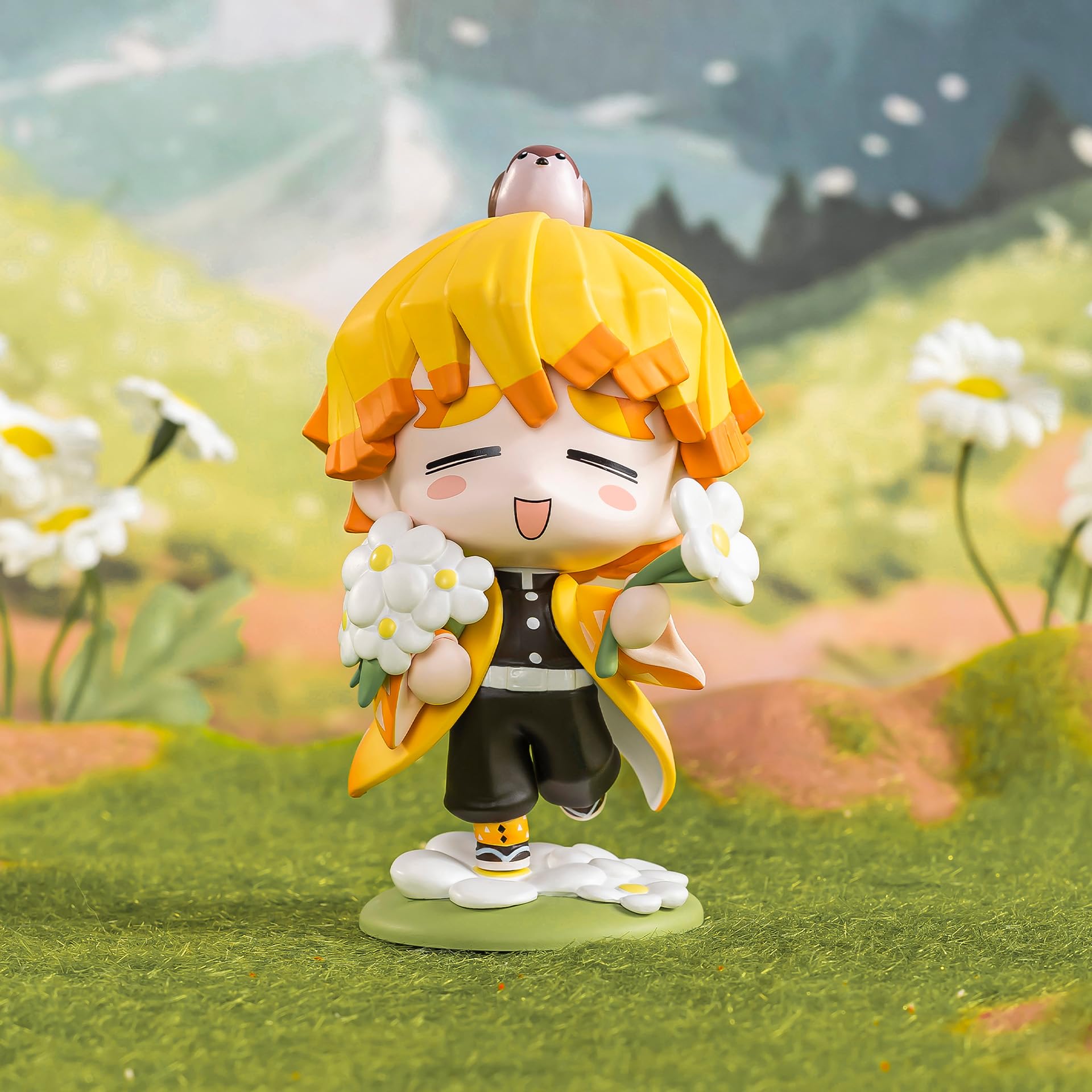 POP MART Demon Slayer Birth Flower Series Figures, Blind Box Figures, Random Design Action Figures Collectible Toys Home Decorations, Holiday Birthday Gifts, Single Box