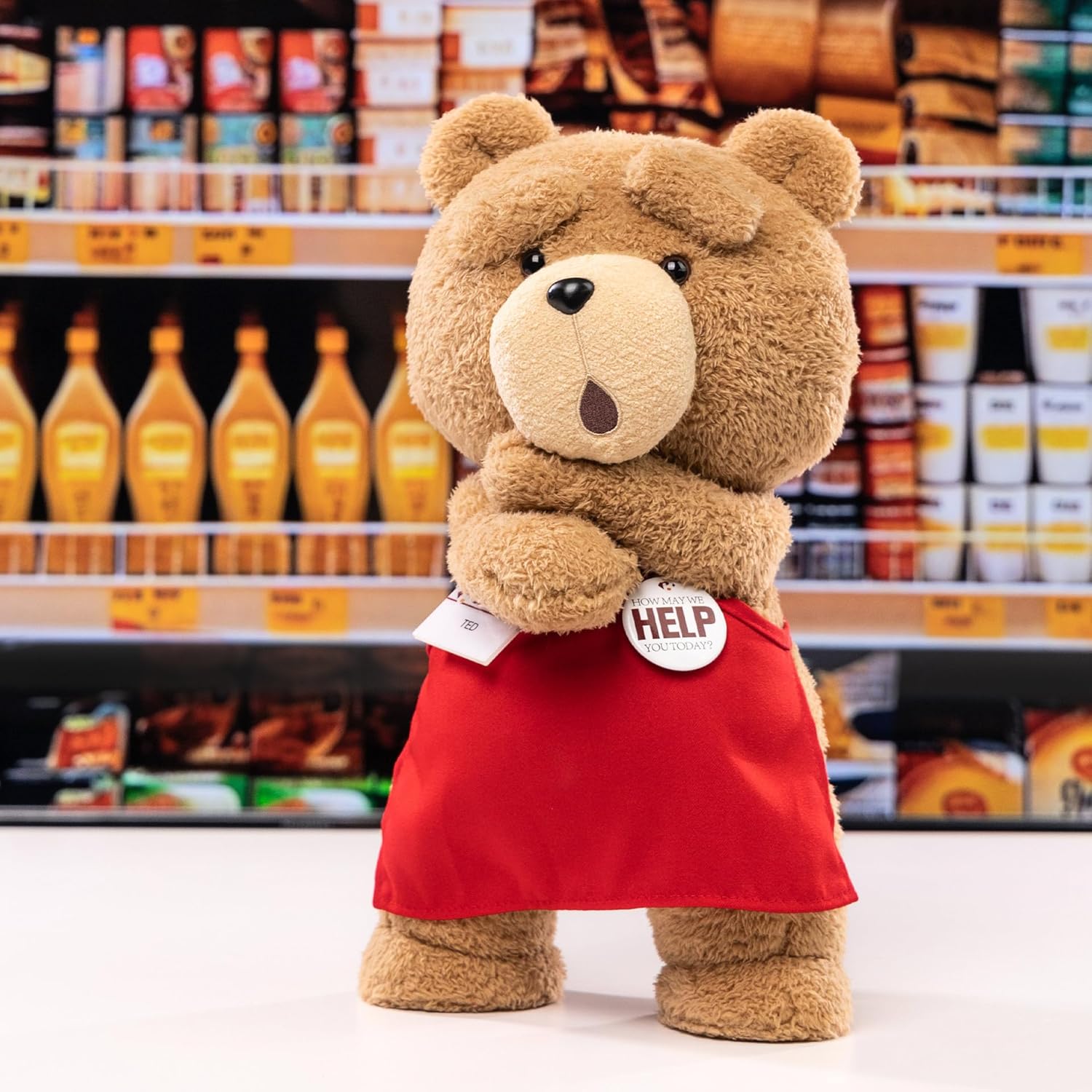 POP MART ted2 ted Action Plush Doll, 11.81 inches Height, Toys for Modern Home Decor, Collectible Toy Set for Desk Accessories, 1PC