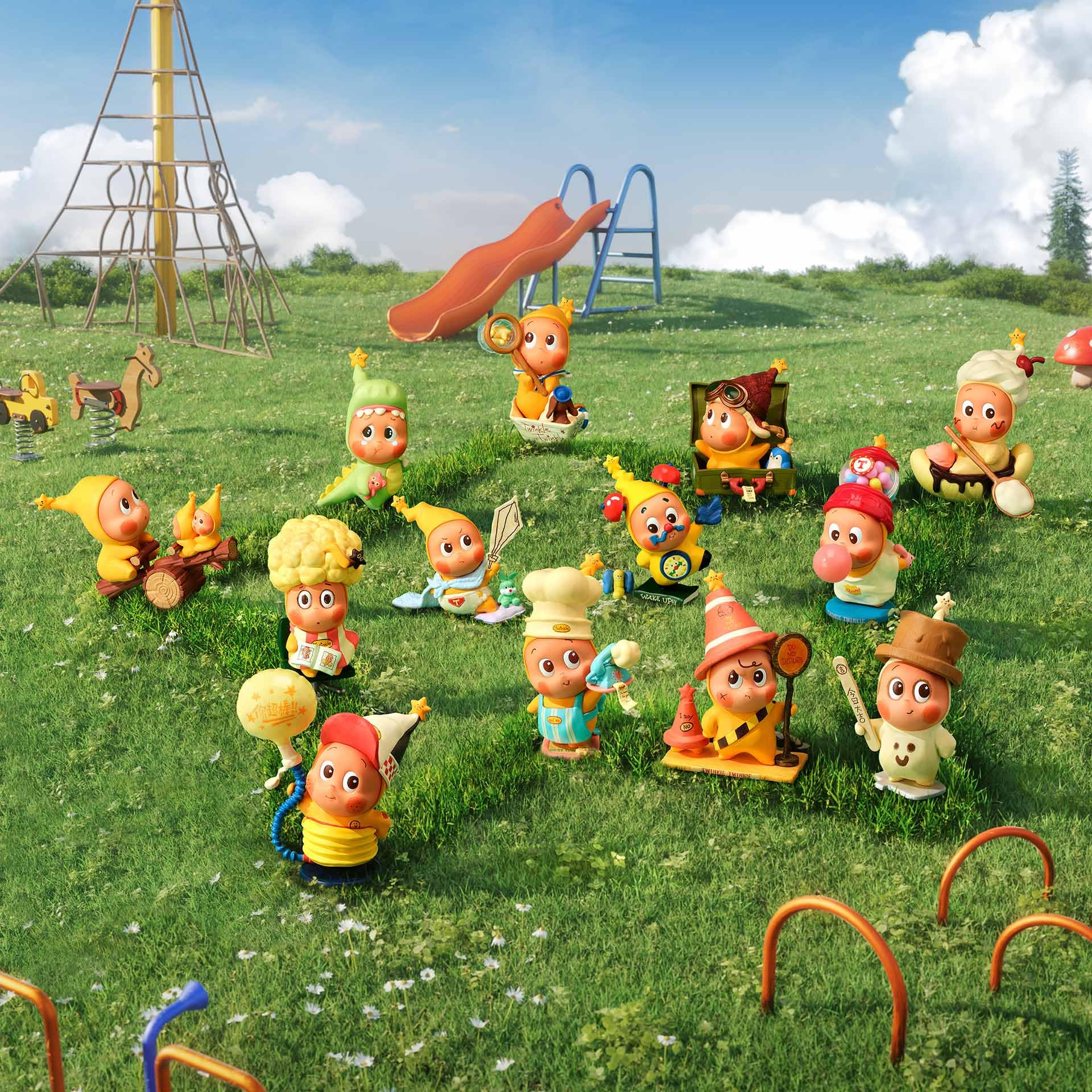 POP MART Twinkle Twinkle Be a Little Star Series Figures, Blind Box Figures, Random Design Action Figures Collectible Toys Home Decorations, Holiday Birthday Gifts for Girls and Boys, Single Box