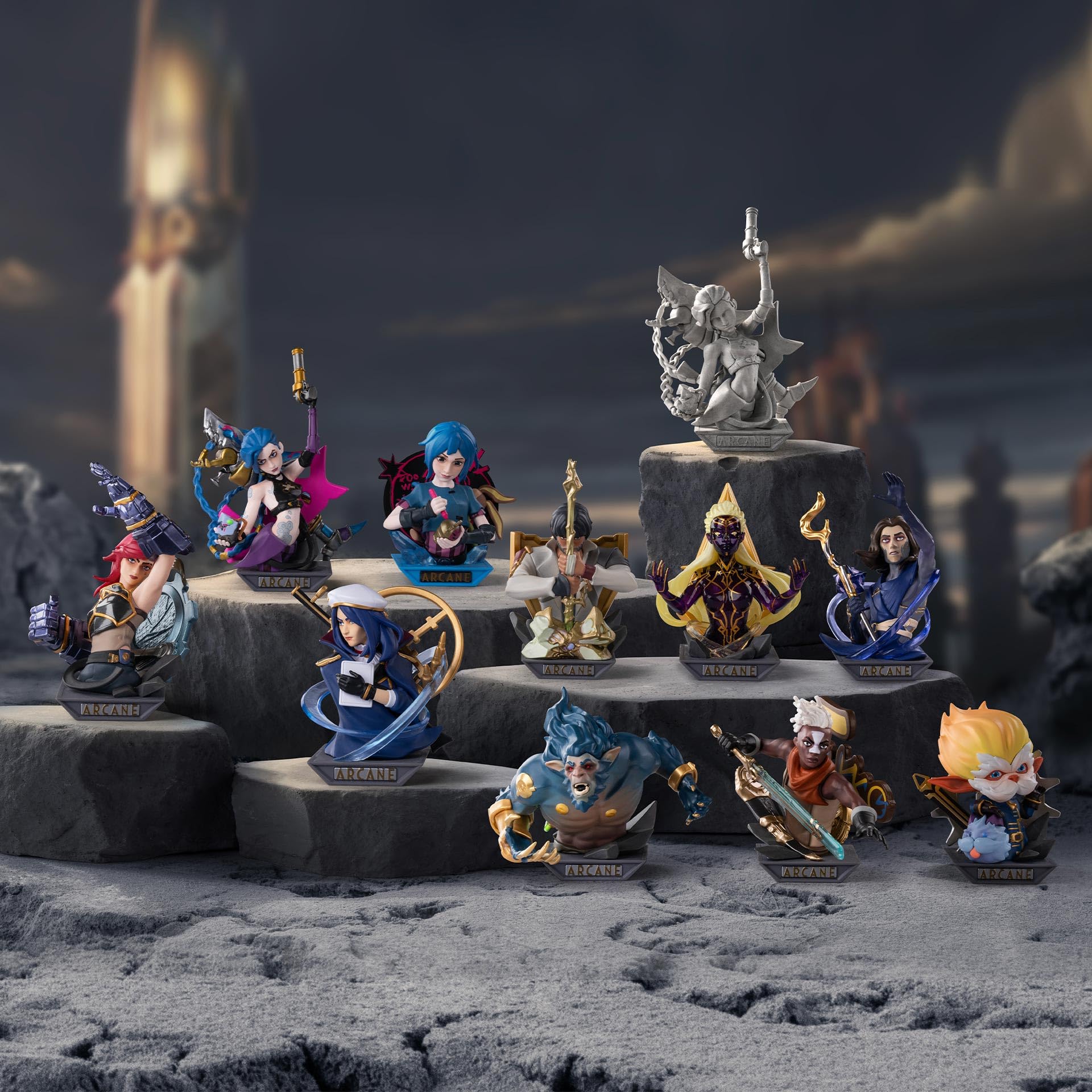 League of Legends: Arcane Series Figures Blind Box Figures Random Design Action Figures Collectible Toys Home Decorations Holiday Birthday Gifts for Girls and Boys Single Box