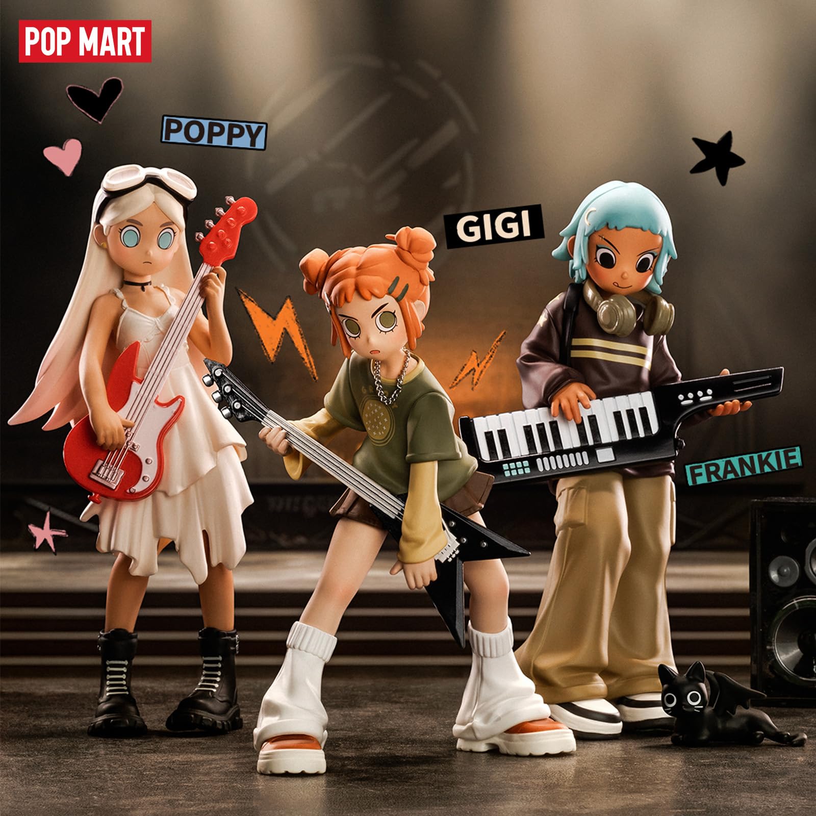 POP MART Peach Riot Rise Up Series Figures, 12PCs Peach Riot Blind Box Figures, Random Design Action Figures Collectible Toys Home Decorations, Holiday Birthday Gifts for Boys and Girls, Whole Set