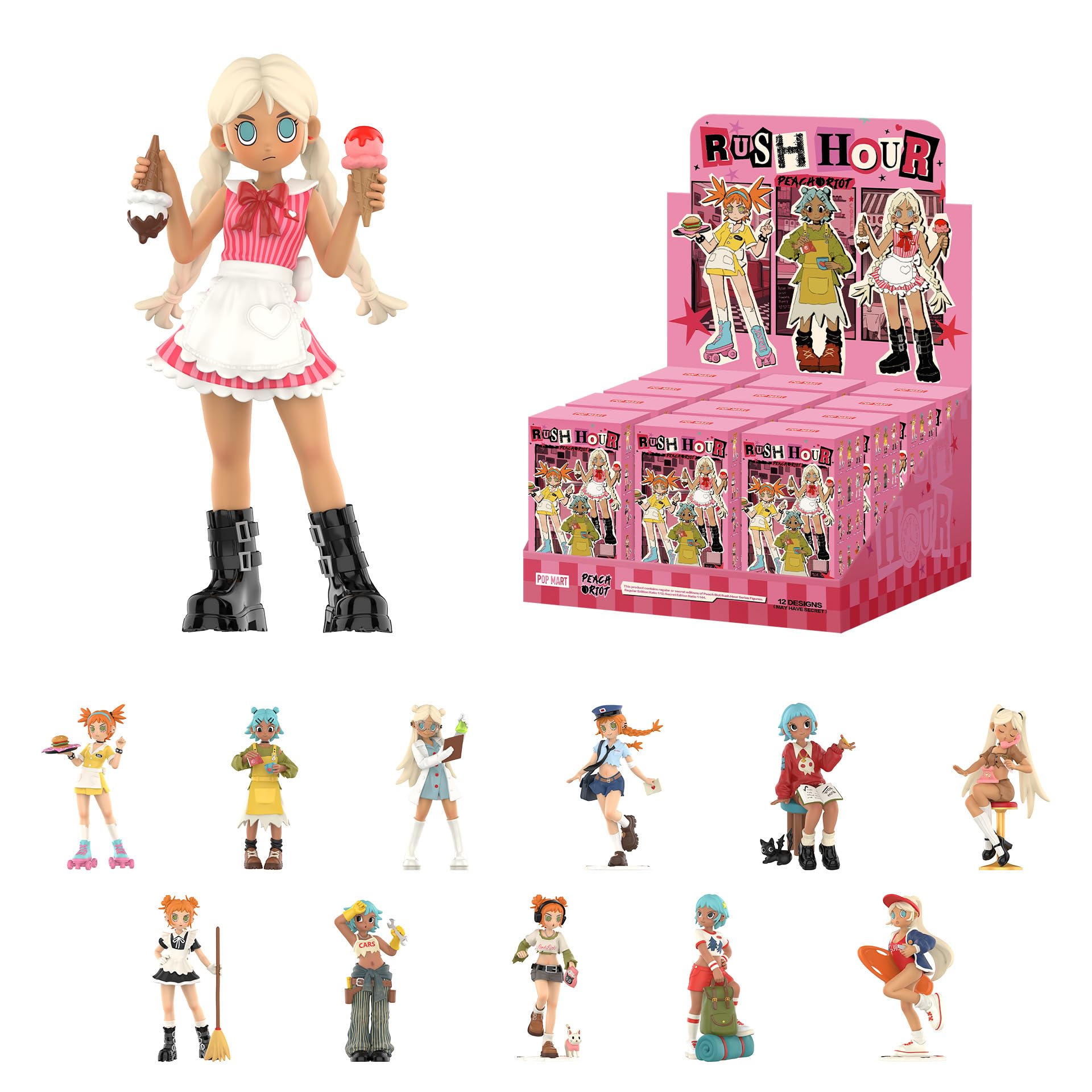 Peach Riot Rush Hour Series Blind Box Action Figures