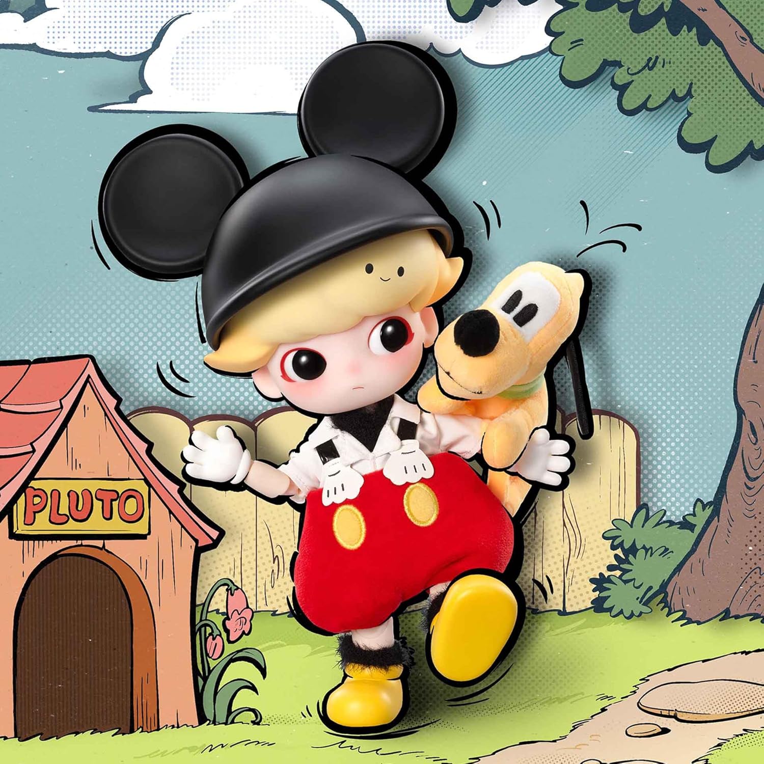 DIMOO Mickey 1/8 Action Figure Toys for Modern Home Decor Collectible Toy Set