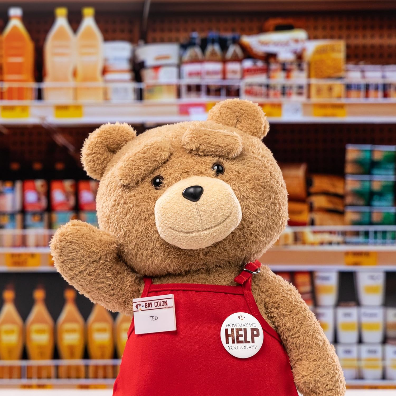 POP MART ted2 ted Action Plush Doll, 11.81 inches Height, Toys for Modern Home Decor, Collectible Toy Set for Desk Accessories, 1PC