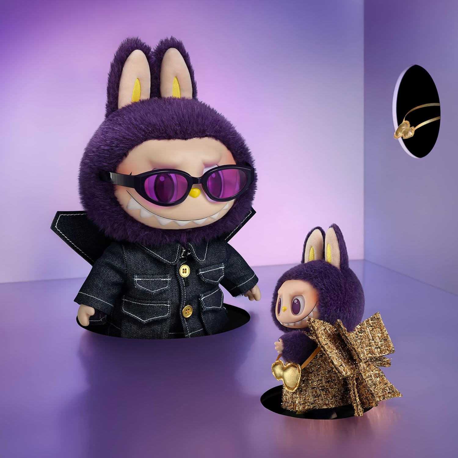 LABUBU × Pronounce - Wings of Fortune Vinyl Plush Hanging CardToys for Modern Home Decor Collectible Toy Set for Desk Accessories