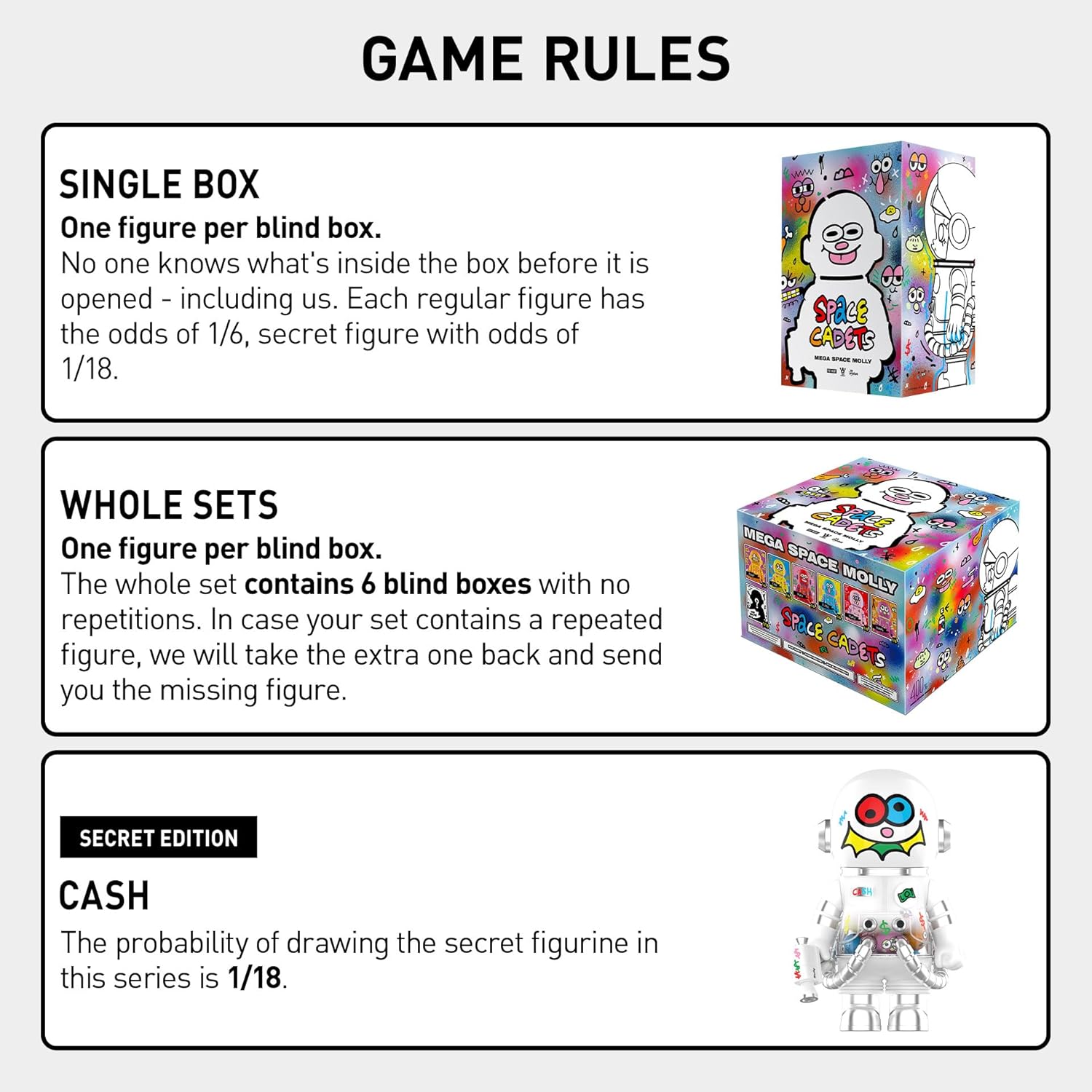 POP MART MEGA Space Molly 400% Jon BURGERMAN Space Cadets Series, 11.61 Inch Height, Random Design Toys for Modern Home Décor, Collectible Art Toy 1PC