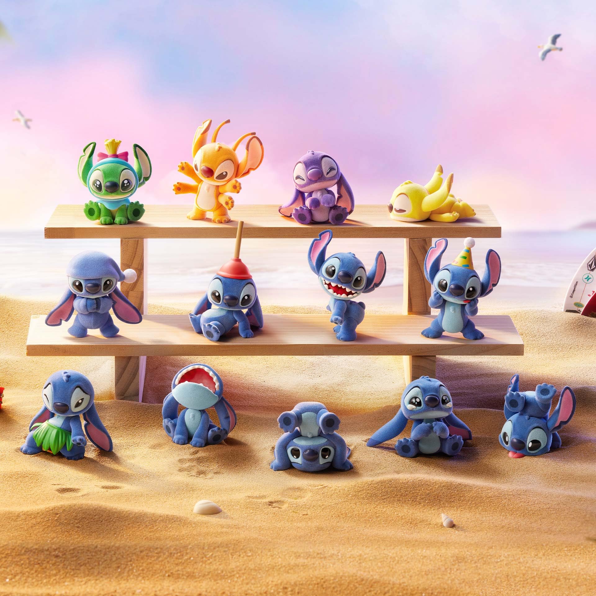 POP MART Disney Stitch Little Emotions Series Figures Blind Box Figures, Random Design Action Figures Collectible Toys Home Decorations, Holiday Birthday Gifts for Girls and Boys, Single Box