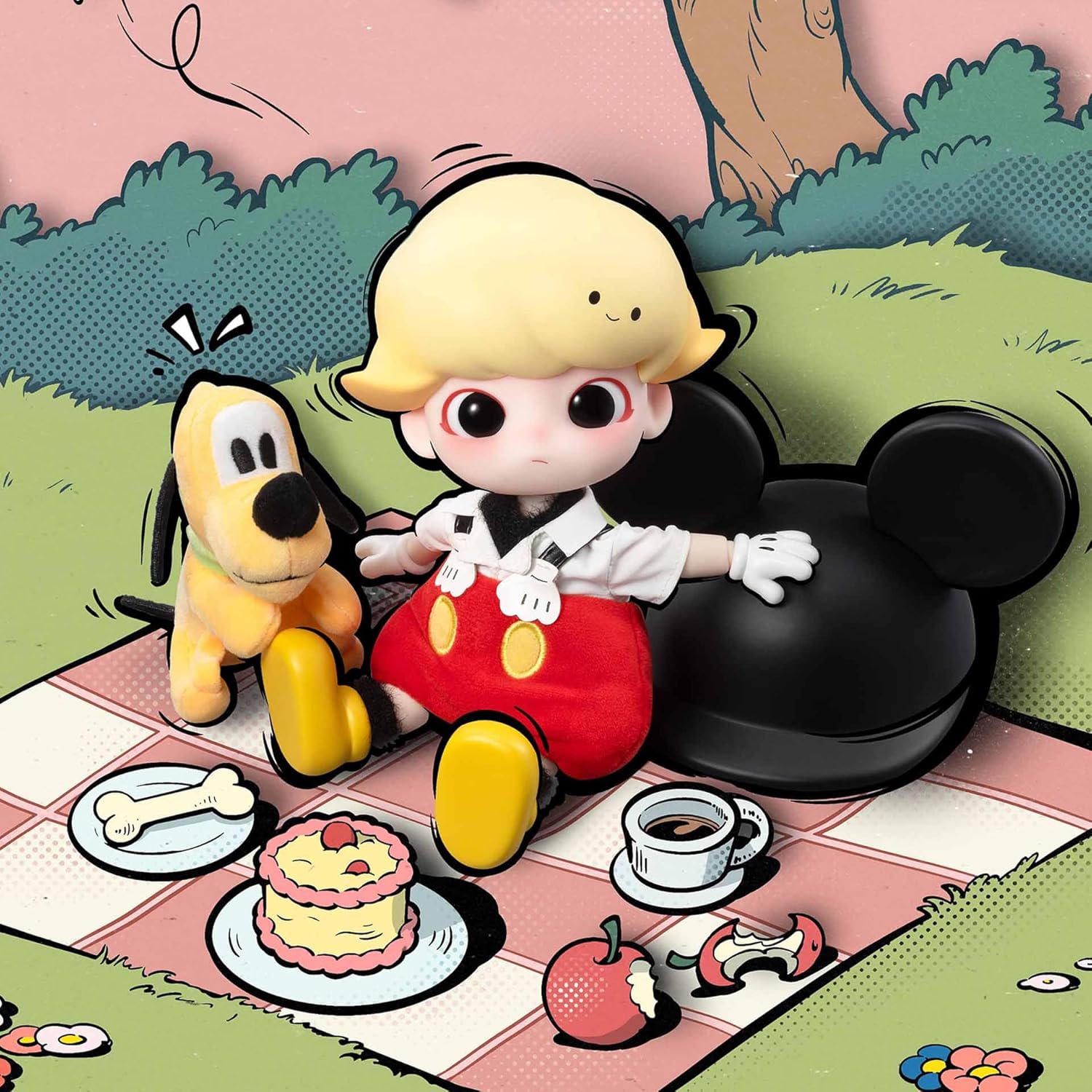 DIMOO Mickey 1/8 Action Figure Toys for Modern Home Decor Collectible Toy Set