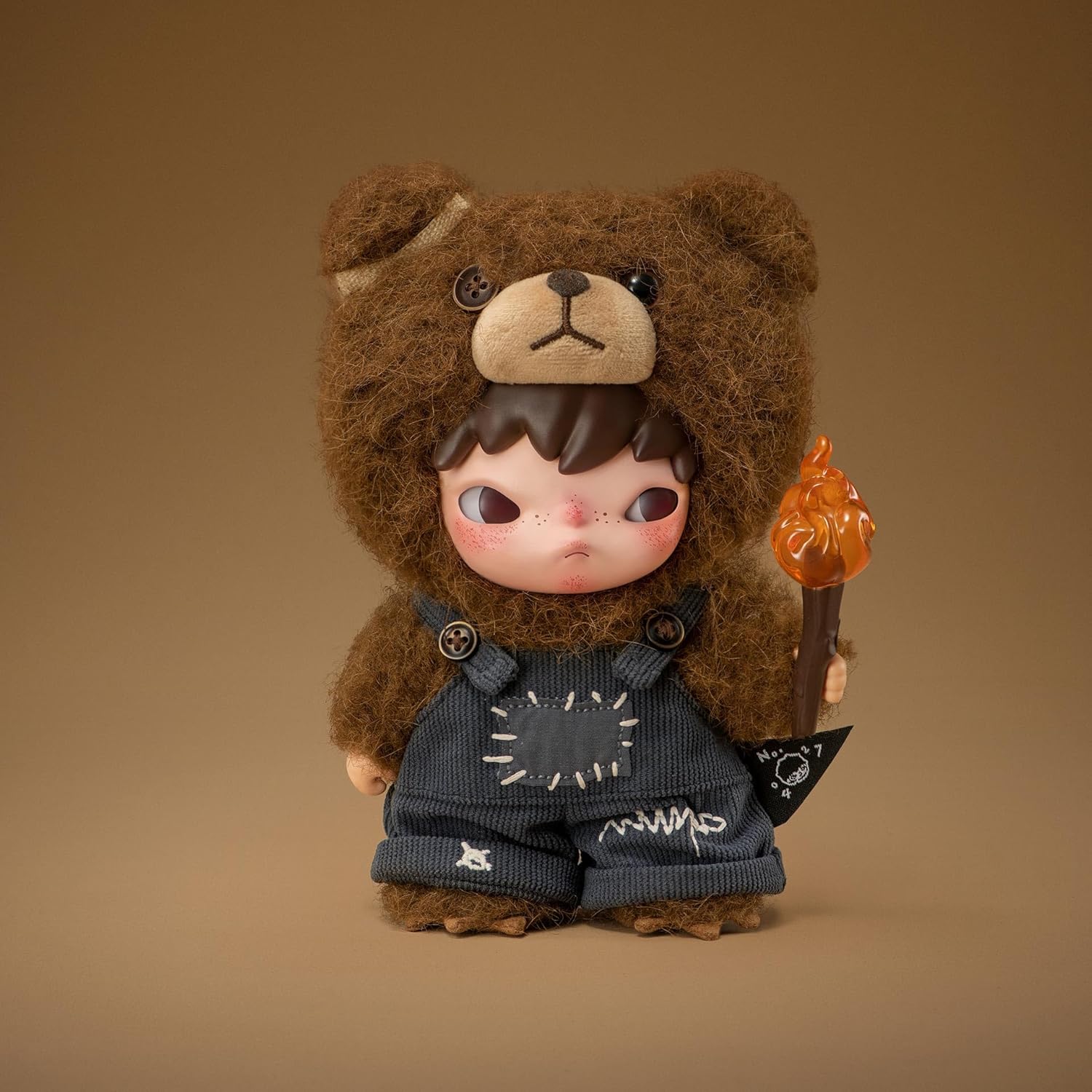 Hirono Living Wild-Fight for Joy Plush Doll 6.3 inches Collectible Toys Home Decorations Holiday Birthday Gifts for Girls and Boys