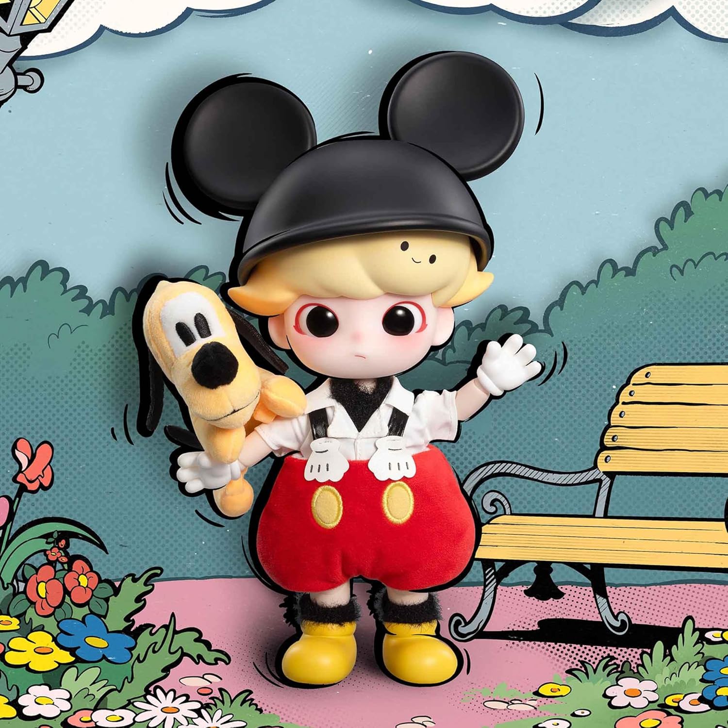 DIMOO Mickey 1/8 Action Figure Toys for Modern Home Decor Collectible Toy Set