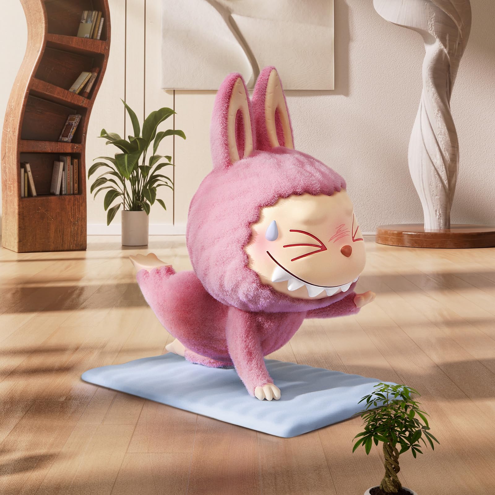 The Monsters Lazy Yoga Series Action Figures Collectible Toys Home Decorations