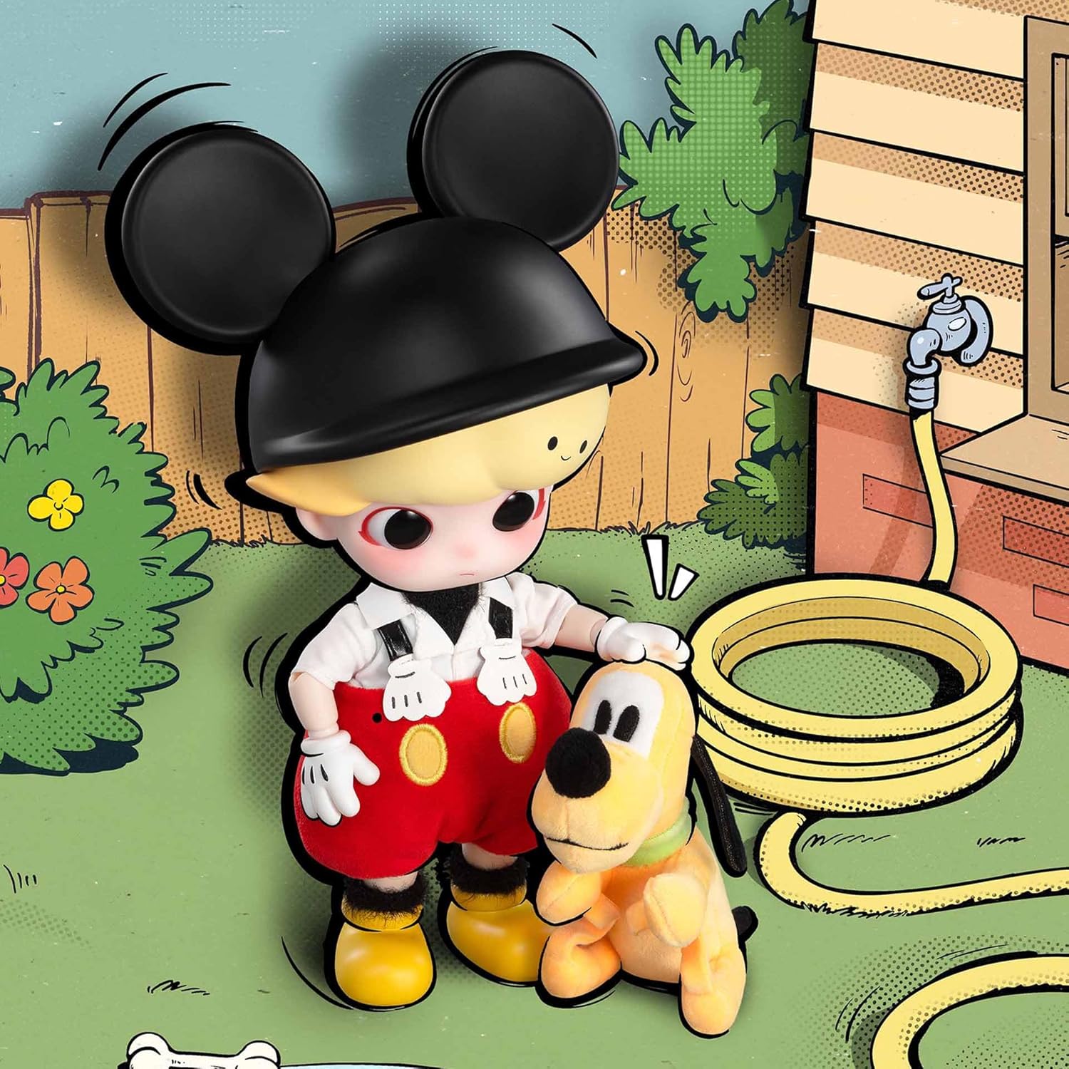 DIMOO Mickey 1/8 Action Figure Toys for Modern Home Decor Collectible Toy Set