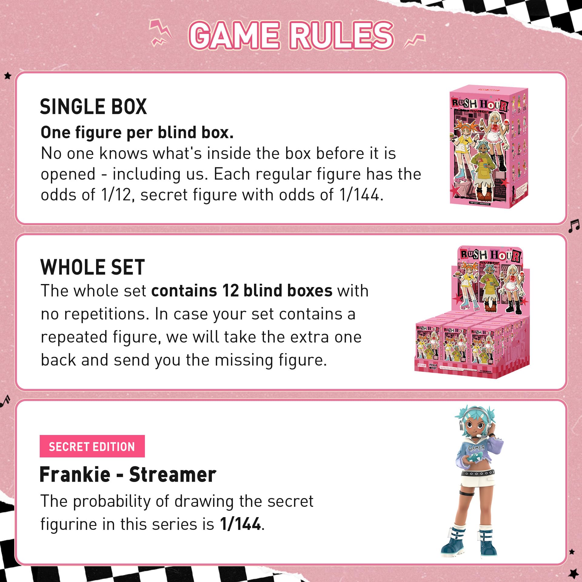 Peach Riot Rush Hour Series Blind Box Action Figures