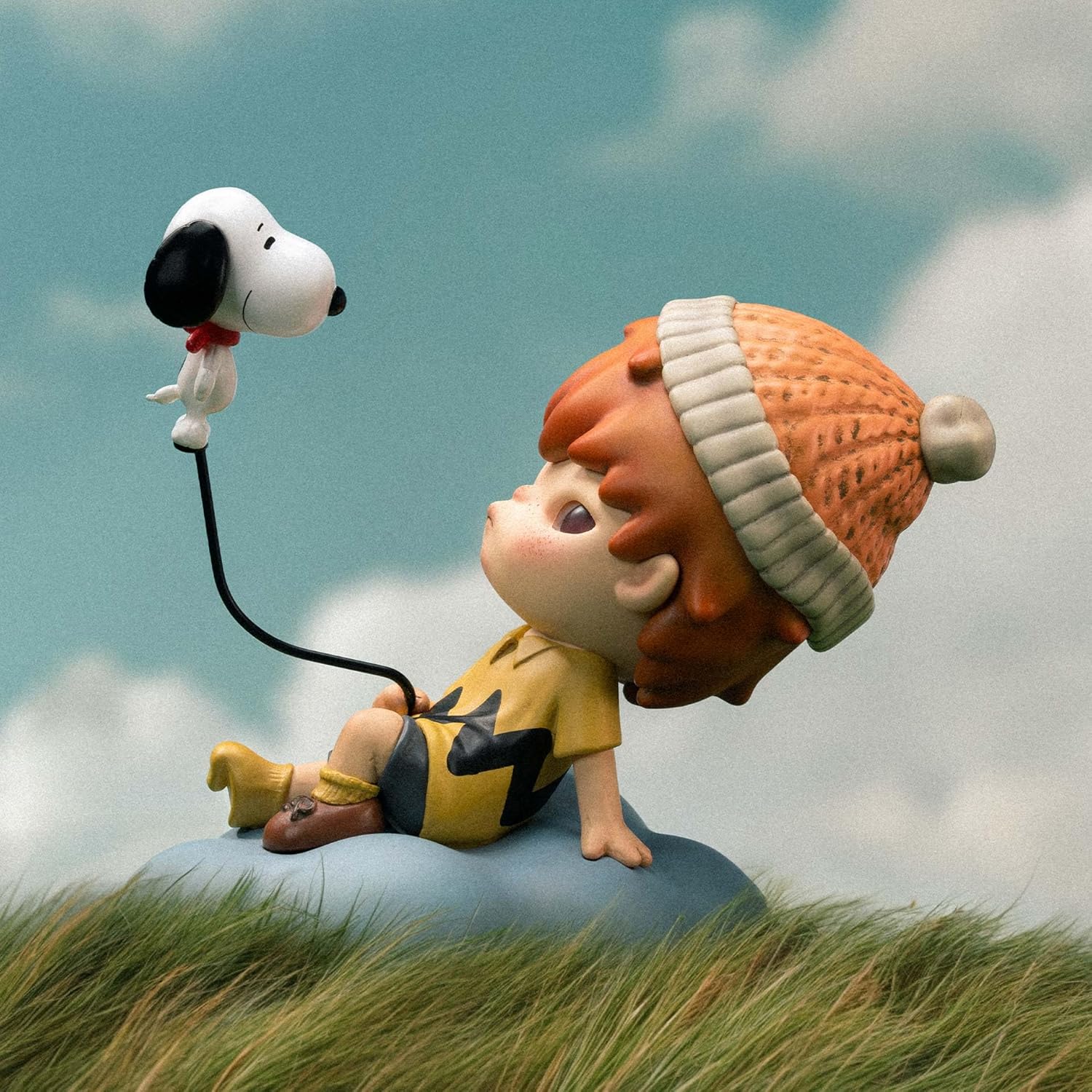 Hirono x Snoopy Figurine Toys for Mordern Home Décor Collectible Art Toy