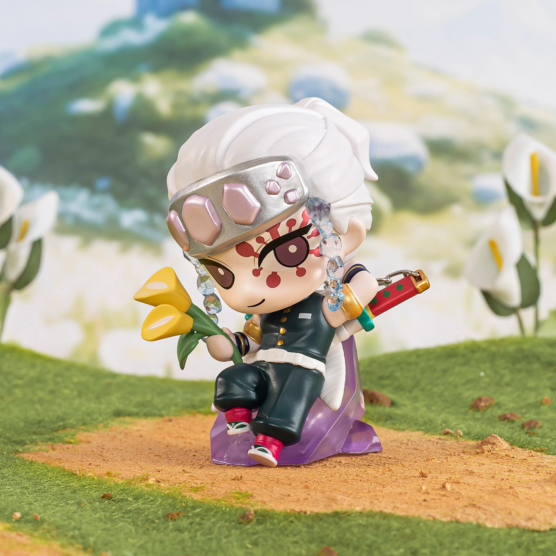 POP MART Demon Slayer Birth Flower Series Figures, Blind Box Figures, Random Design Action Figures Collectible Toys Home Decorations, Holiday Birthday Gifts, Single Box