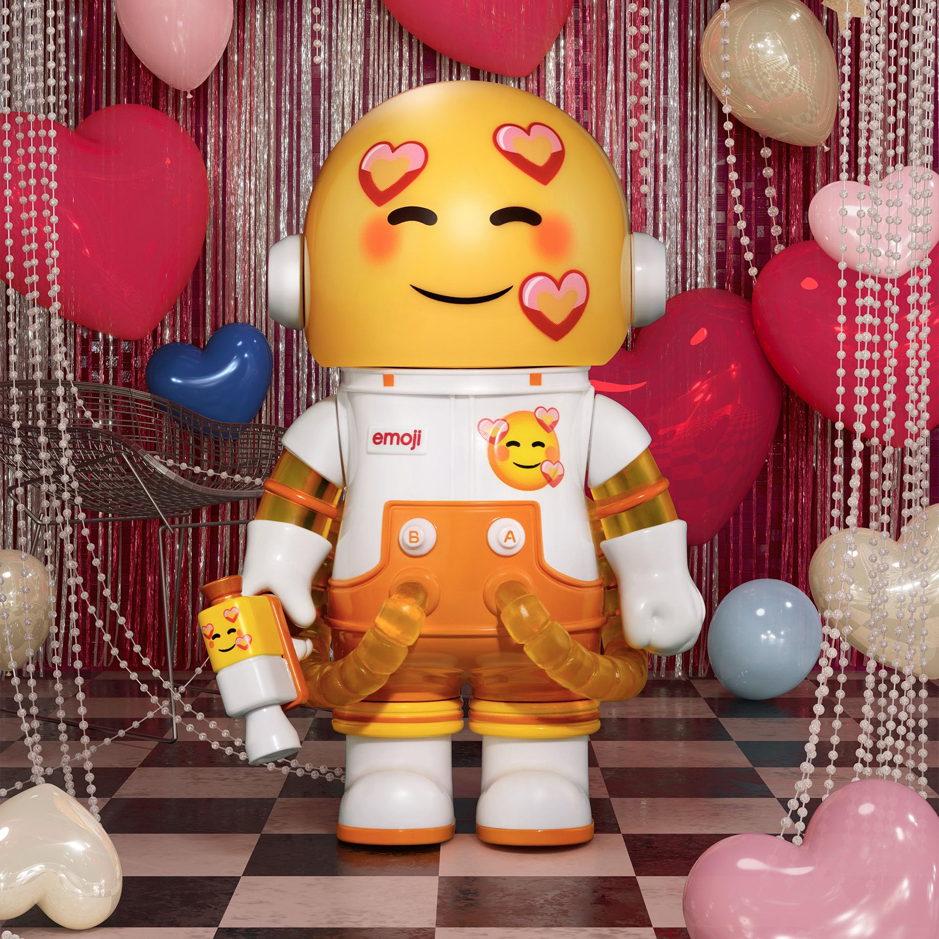 POP MART MEGA Space Molly 100% × Emoji Series, Molly Blind Box Figures, Random Design Action Figures Collectible Toys Home Decorations, Holiday Birthday Gifts for Girls and Boys, Single Box